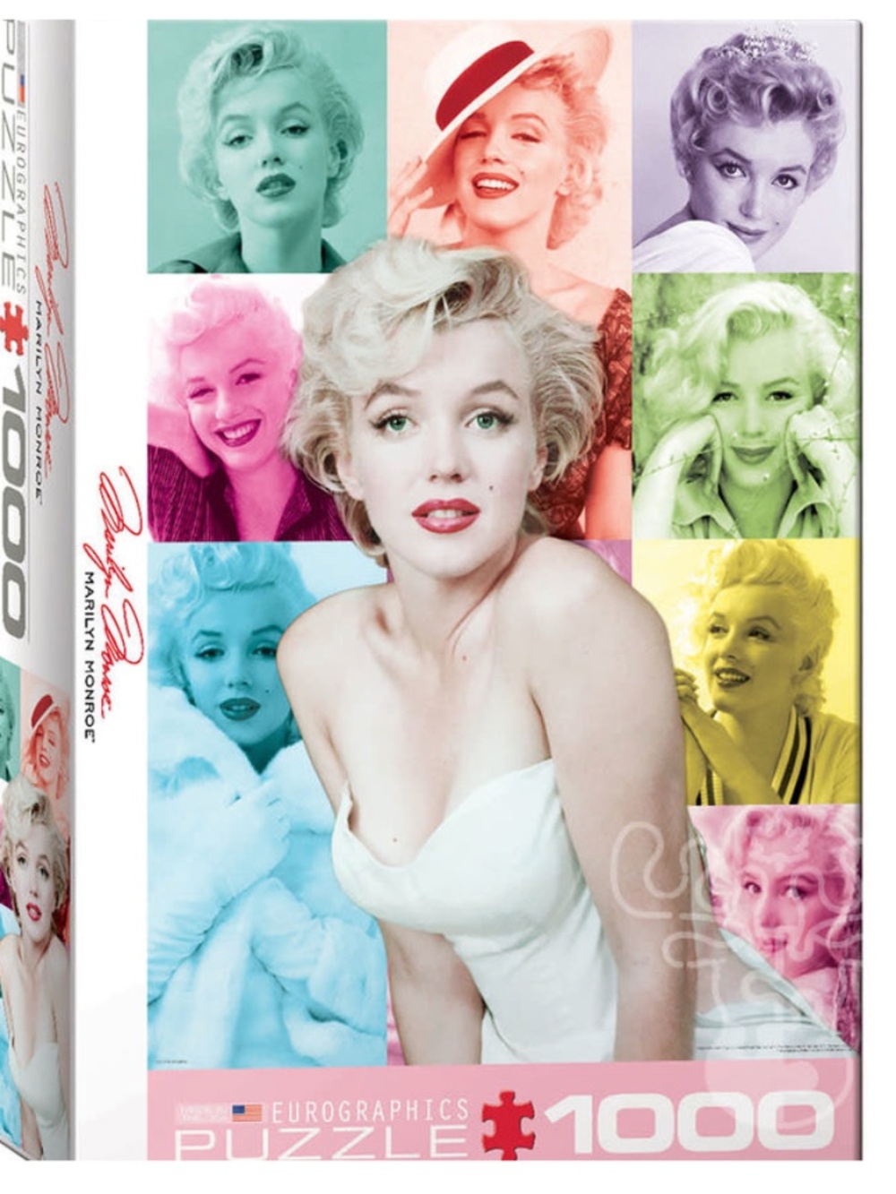 🧩 PUZZLE: Eurographics Marilyn Monroe Color Portraits Puzzle 1000pcs